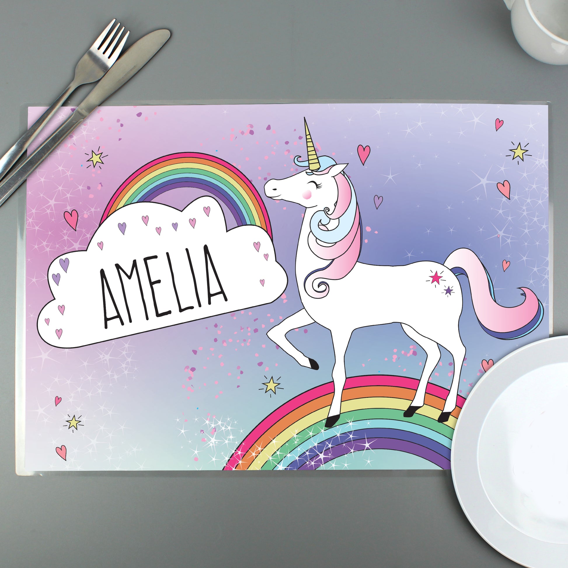 Personalised Unicorn Placemat from Heartfelt Gifts