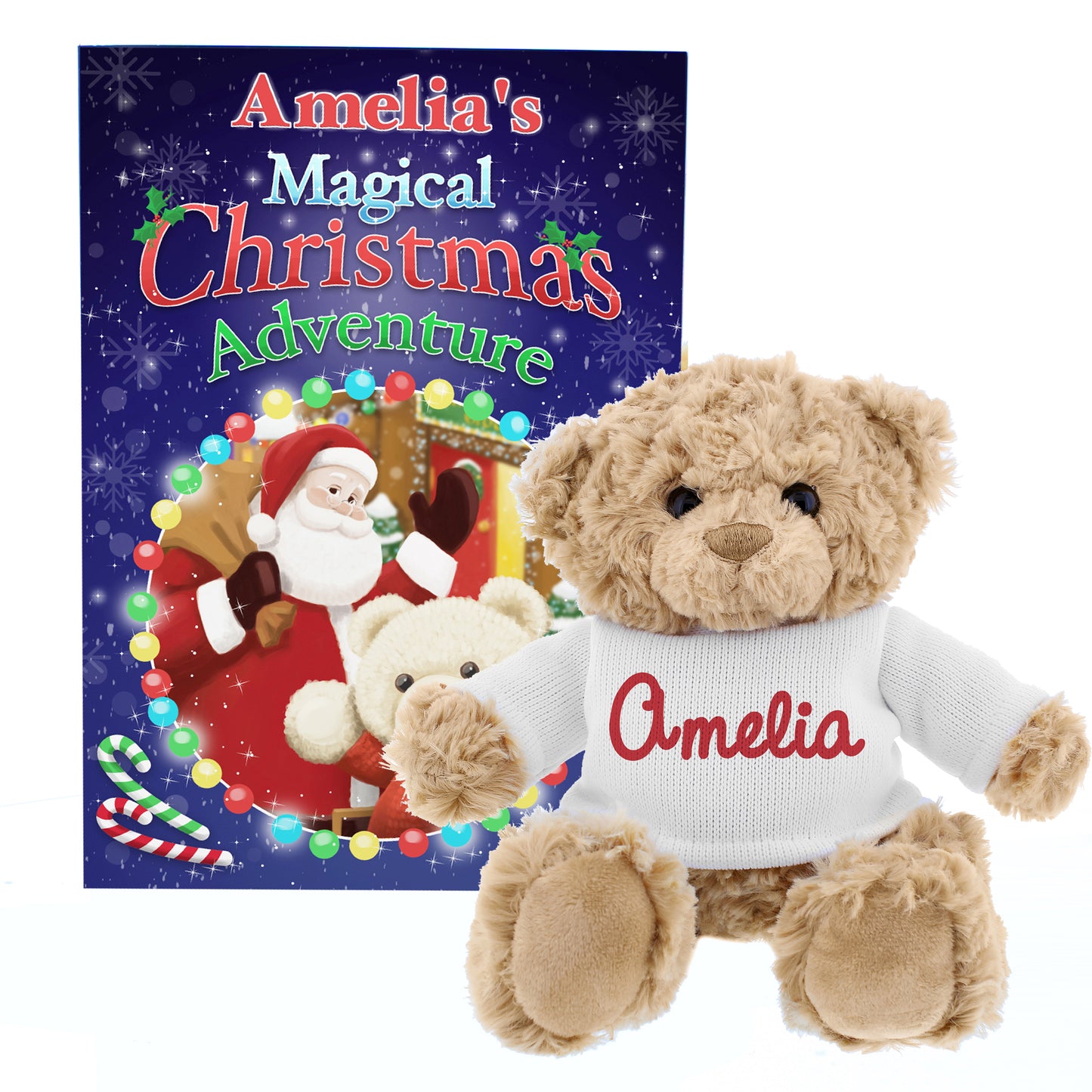 Personalised Magical Christmas Adventure Story Book and Personalised Teddy Bear - image 5