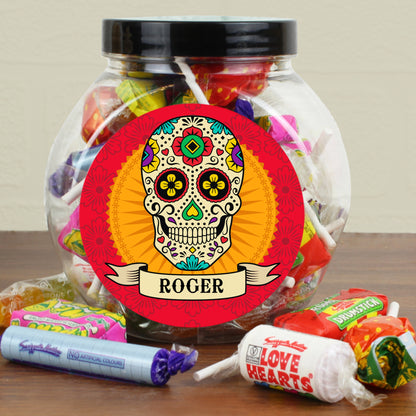 Personalised Sugar Skull Sweet Jar - image 3