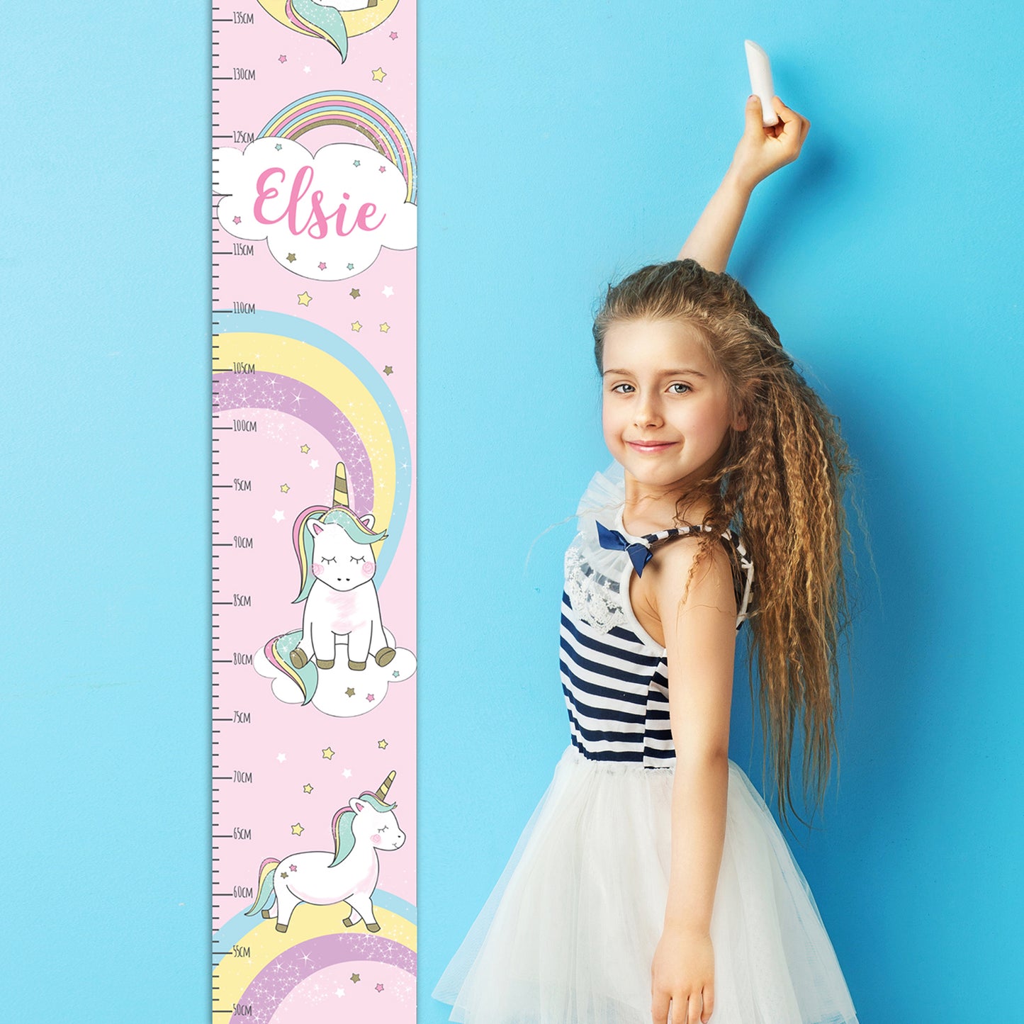 Personalised Baby Unicorn Height Chart from Heartfelt Gifts