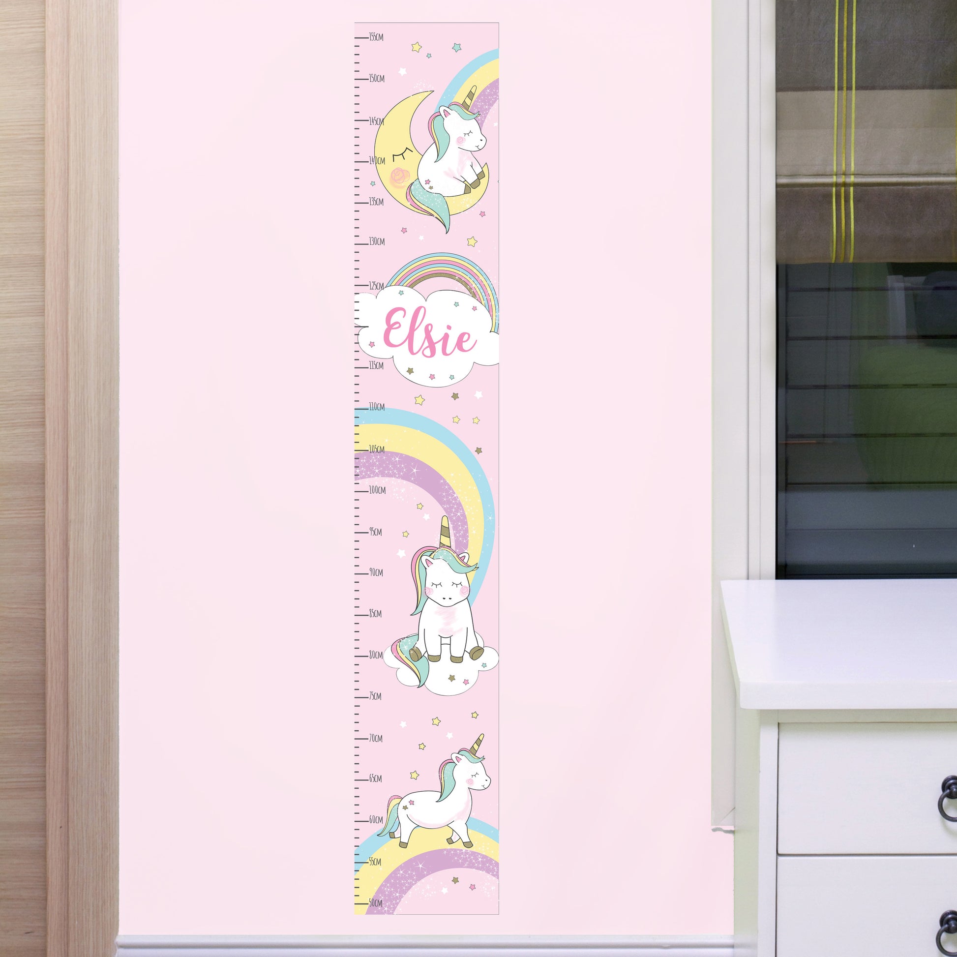 Personalised Baby Unicorn Height Chart - image 3