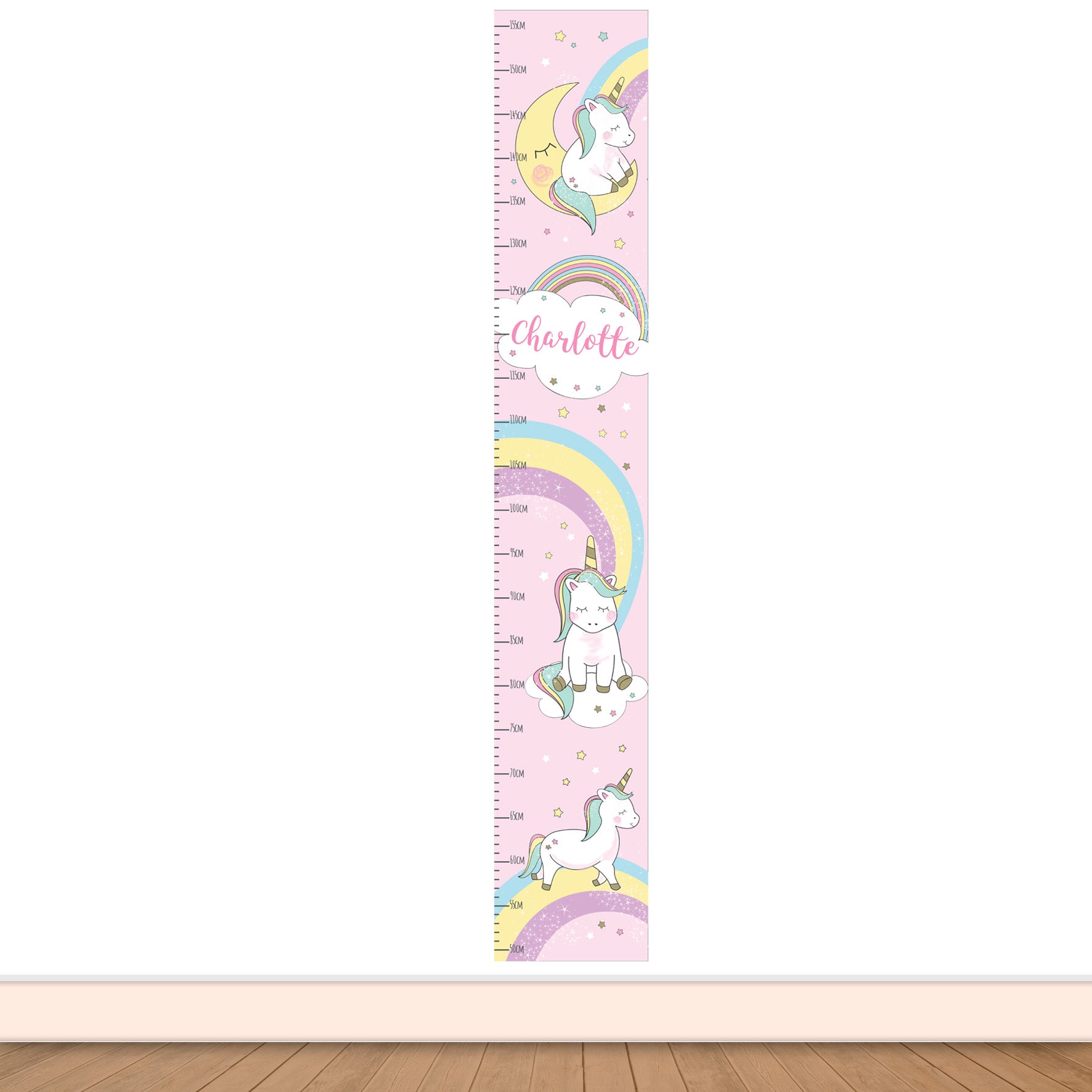 Personalised Baby Unicorn Height Chart - image 9