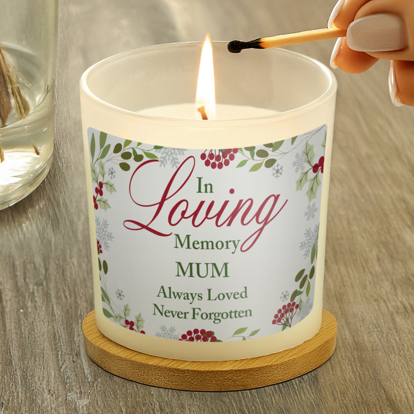 Personalised In Loving Memory Scented Jar Candle - image 3