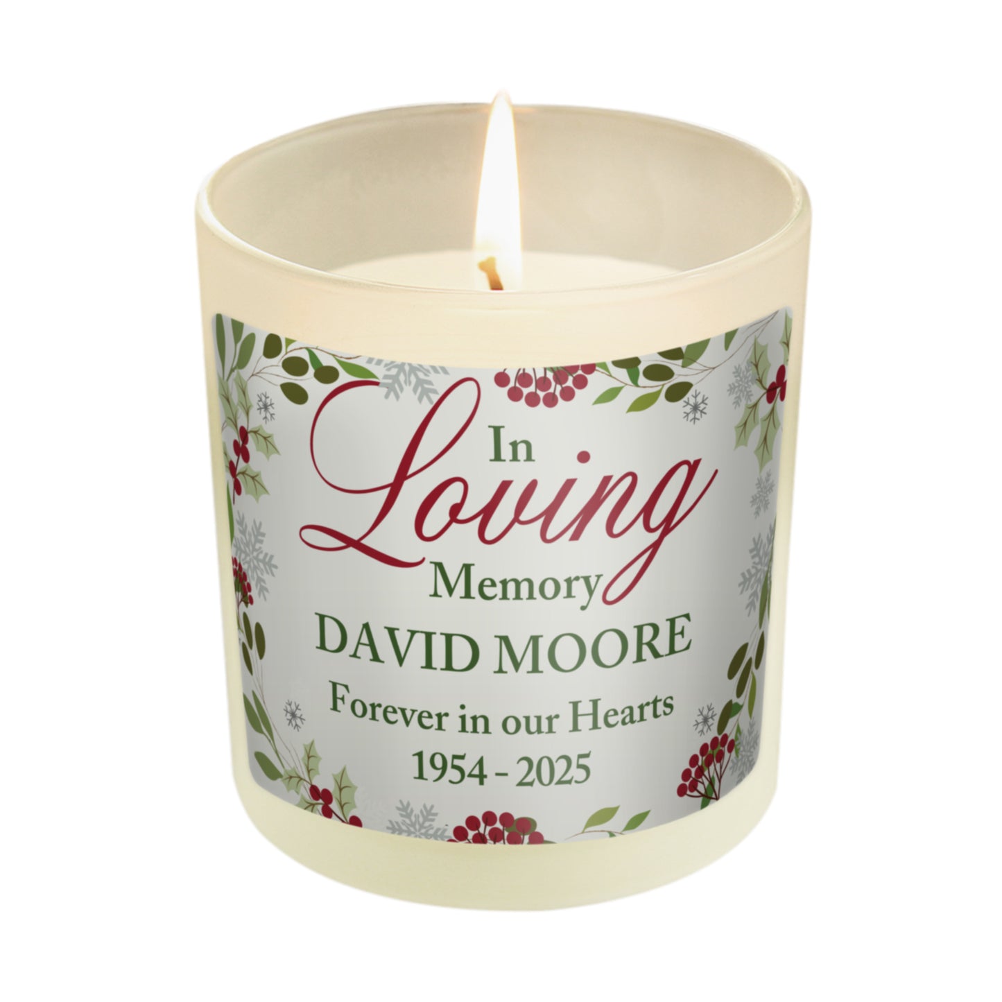 Personalised In Loving Memory Scented Jar Candle - image 5
