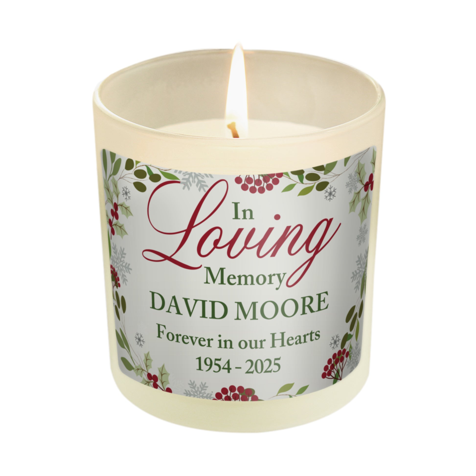 Personalised In Loving Memory Scented Jar Candle - image 5