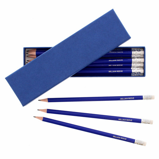 Personalised Box of 12 Blue HB Pencils - image 2