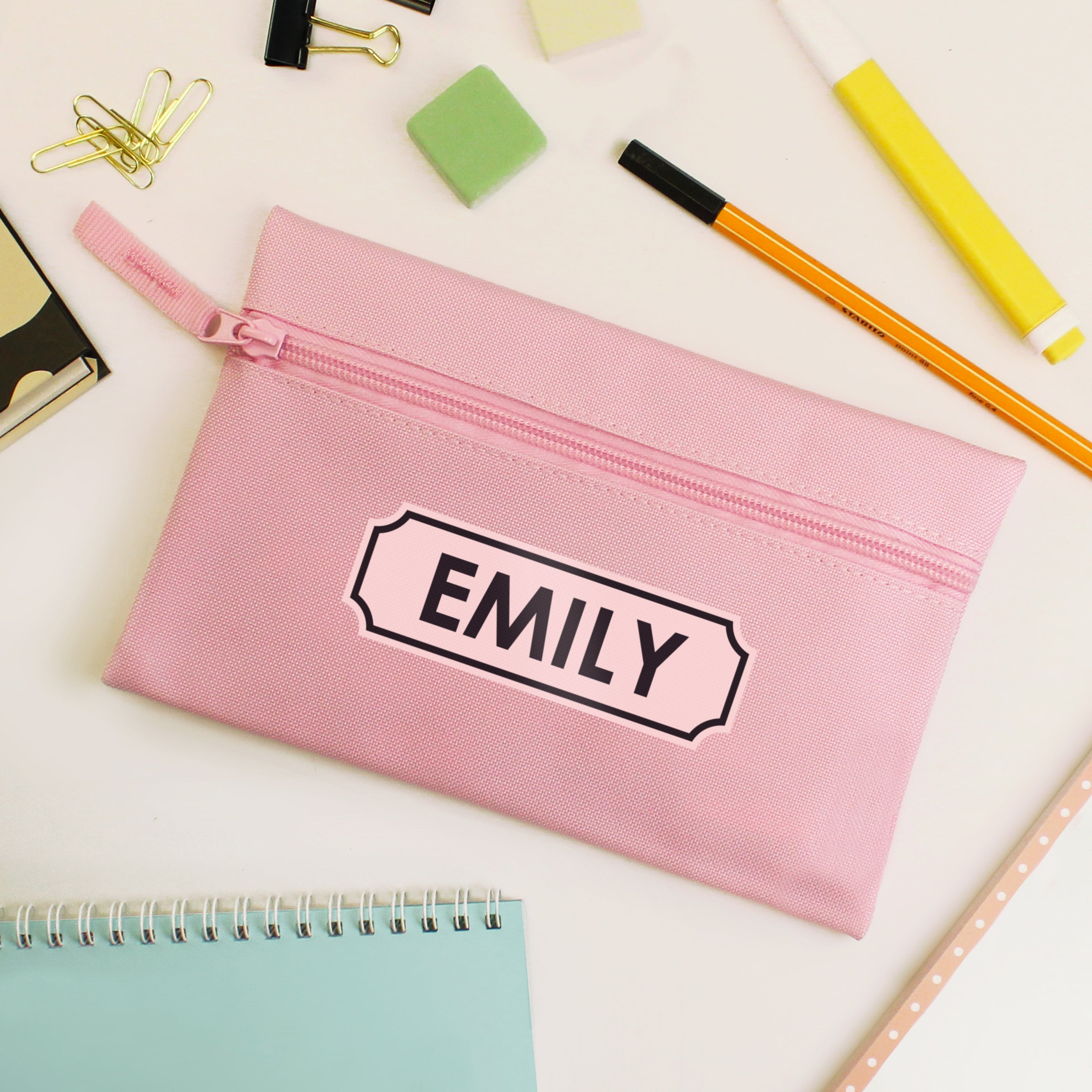 Personalised Pink Pencil Case from Heartfelt Gifts