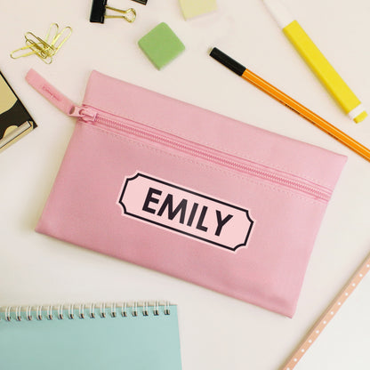 Personalised Pink Pencil Case from Heartfelt Gifts