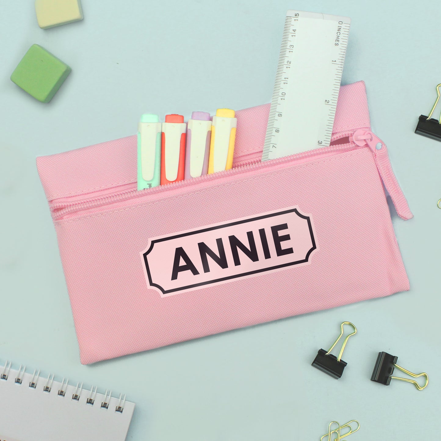 Personalised Pink Pencil Case - image 4
