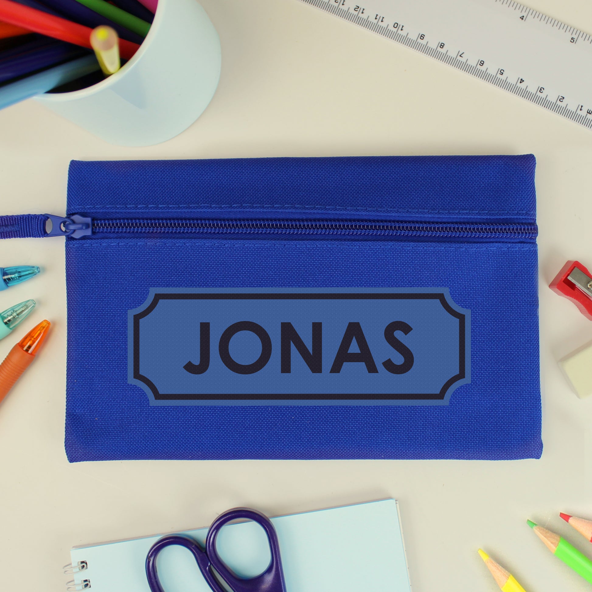 Personalised Blue Pencil Case - image 2
