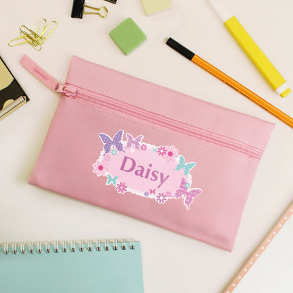 Personalised Butterfly Pencil Case from Heartfelt Gifts