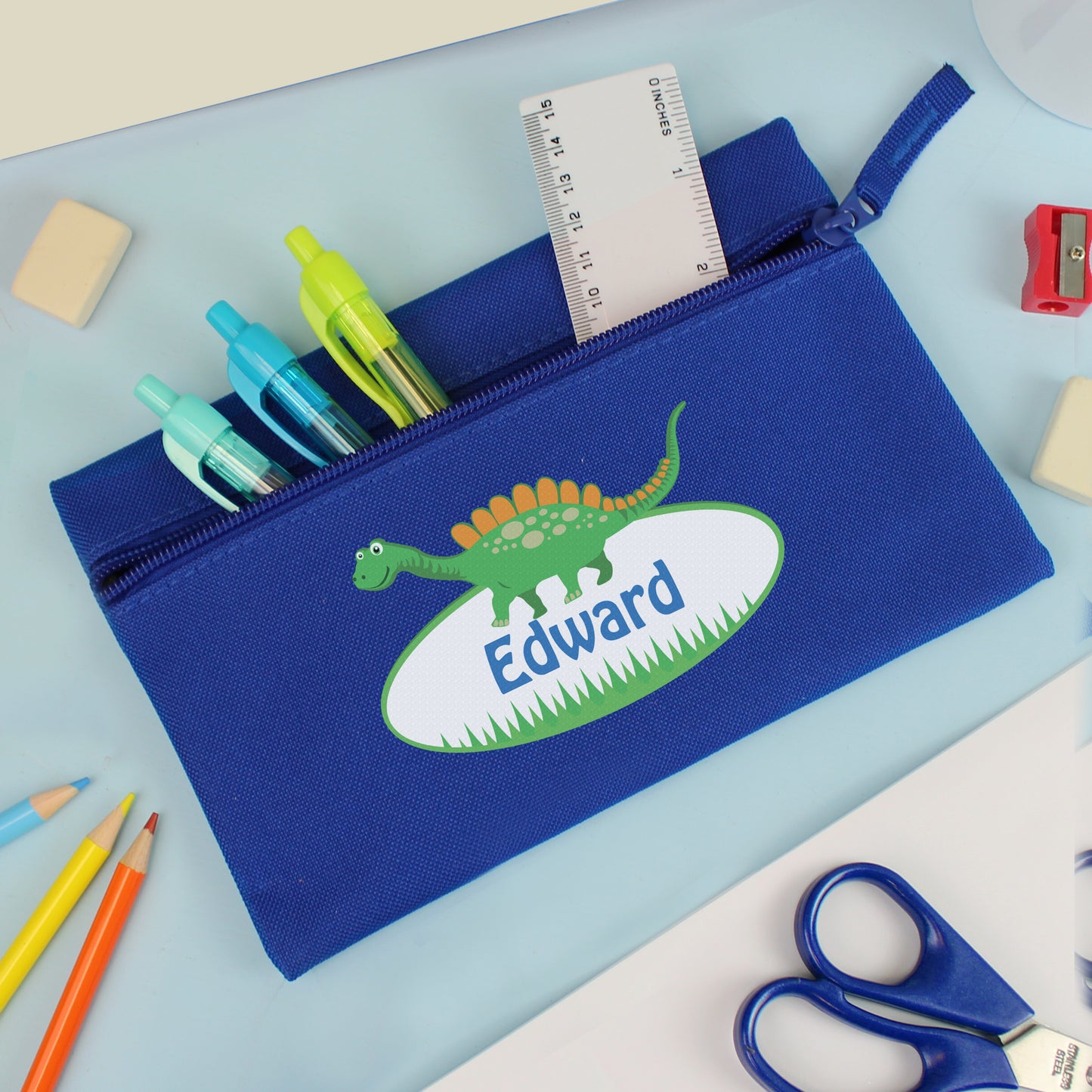 Personalised Dinosaur Pencil case from Heartfelt Gifts