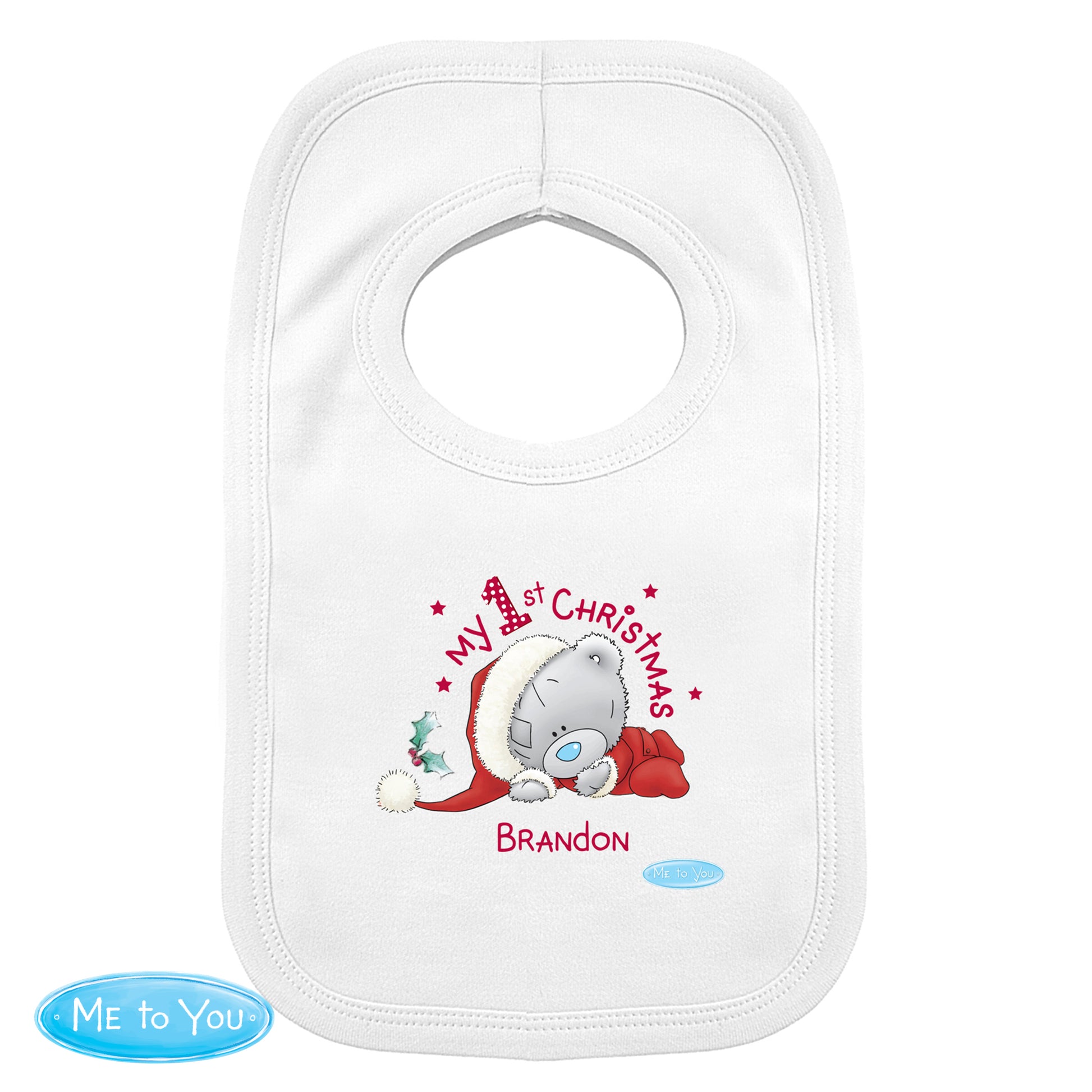 Personalised Me To You My 1st Christmas Bib - image 3
