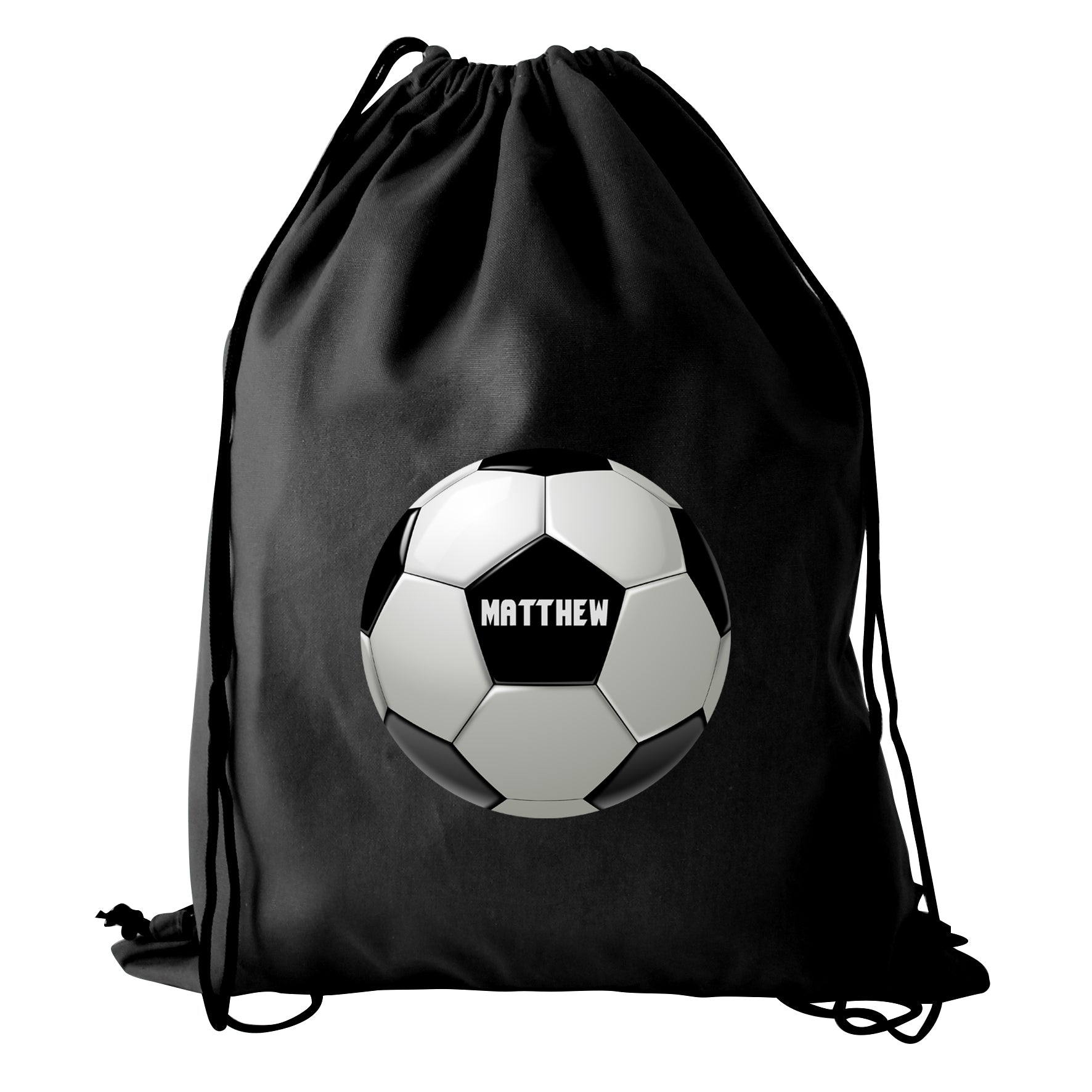 Personalised Football Black Kit Bag - image 2
