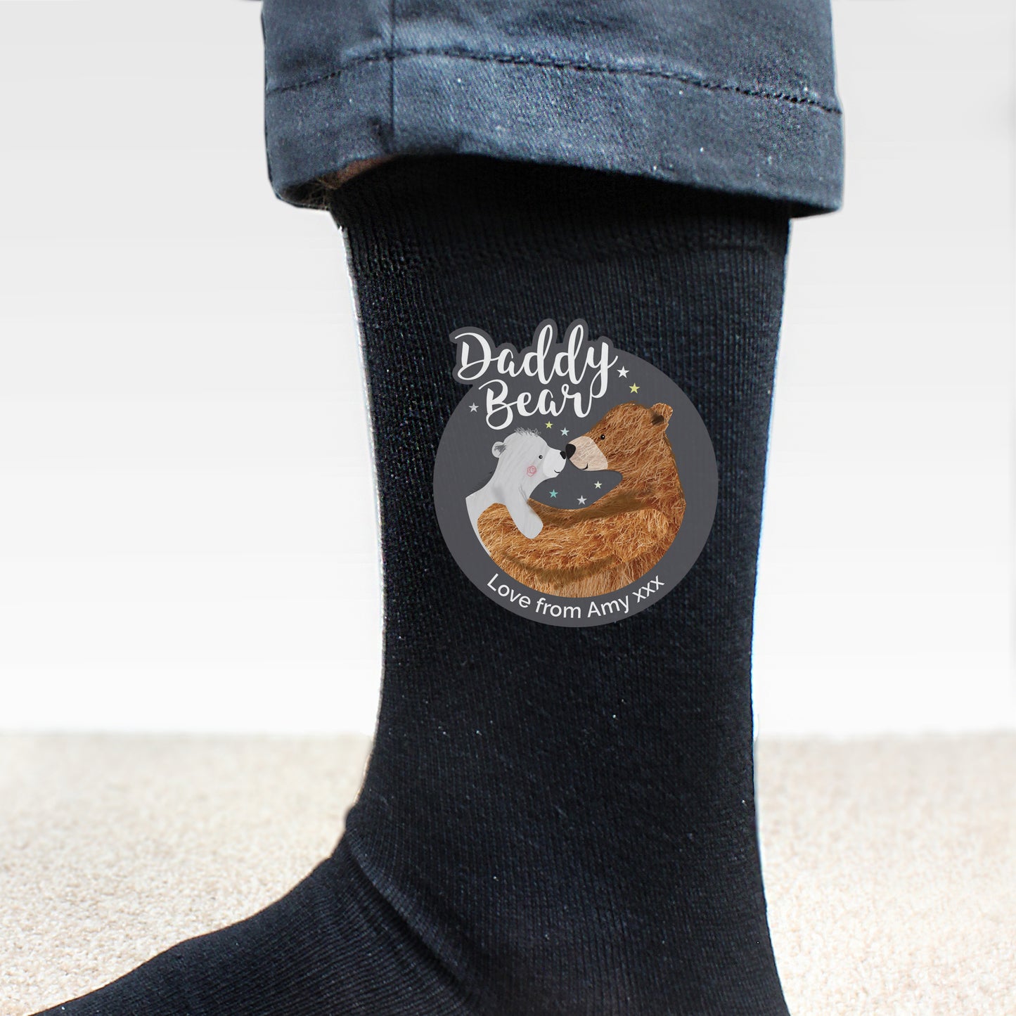 Personalised Daddy Bear Men's Socks from Heartfelt Gifts