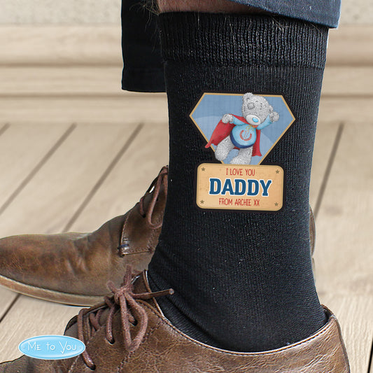 Personalised Me To You Super Hero Mens Socks from Heartfelt Gifts