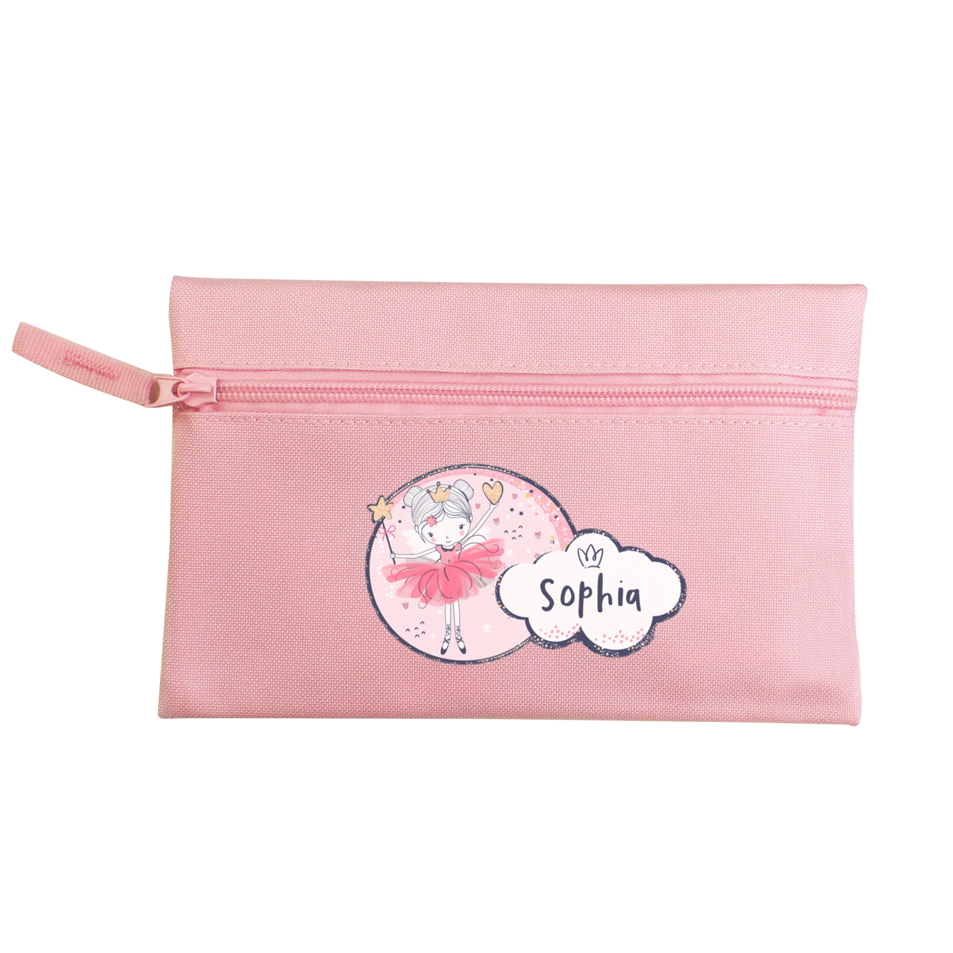 Personalised Princess Ballerina Pink Pencil Case - image 5