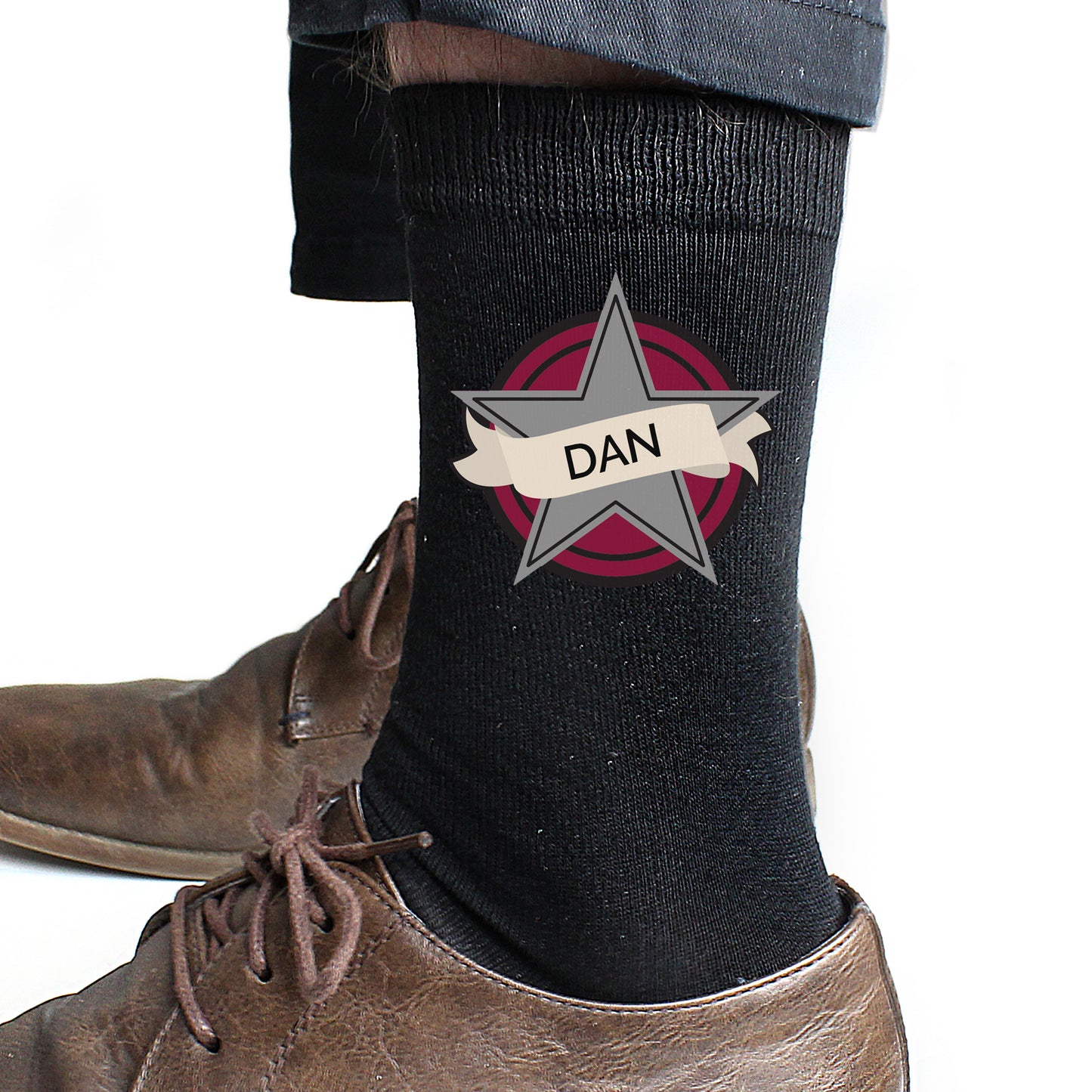 Personalised Star Men's Socks - image 4