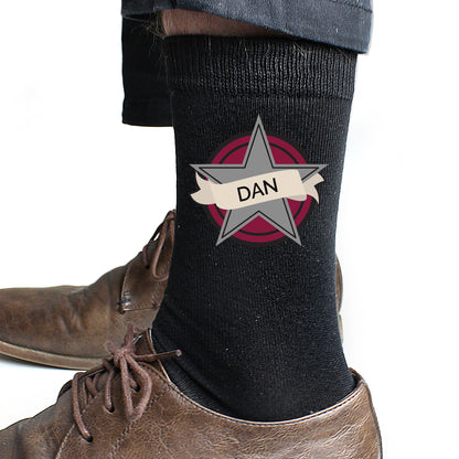 Personalised Star Men's Socks - image 4