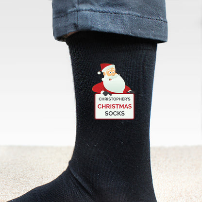 Personalised Santa Claus Christmas Socks from Heartfelt Gifts