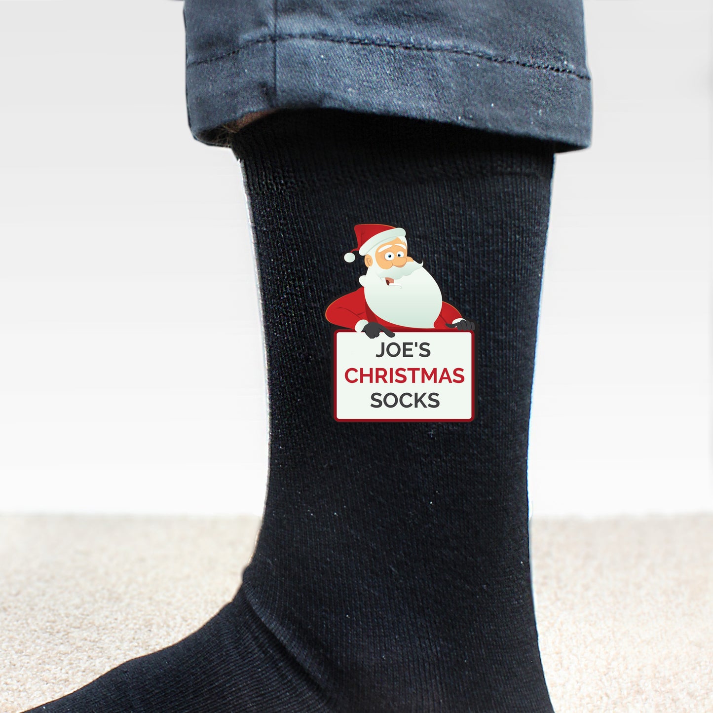 Personalised Santa Claus Christmas Socks - image 3