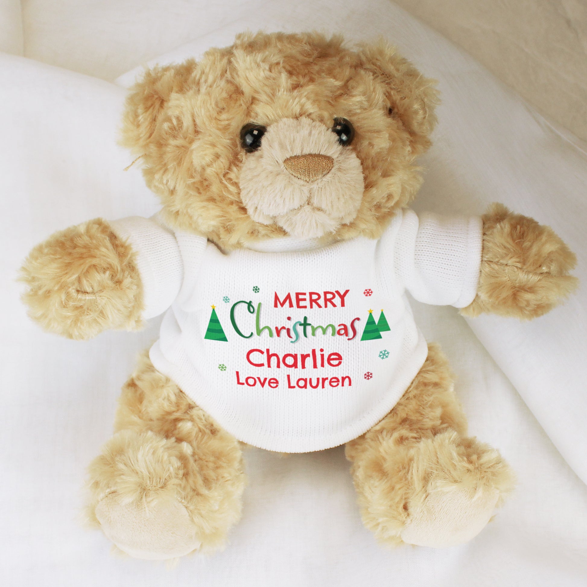 Personalised Merry Christmas Teddy Bear - image 2