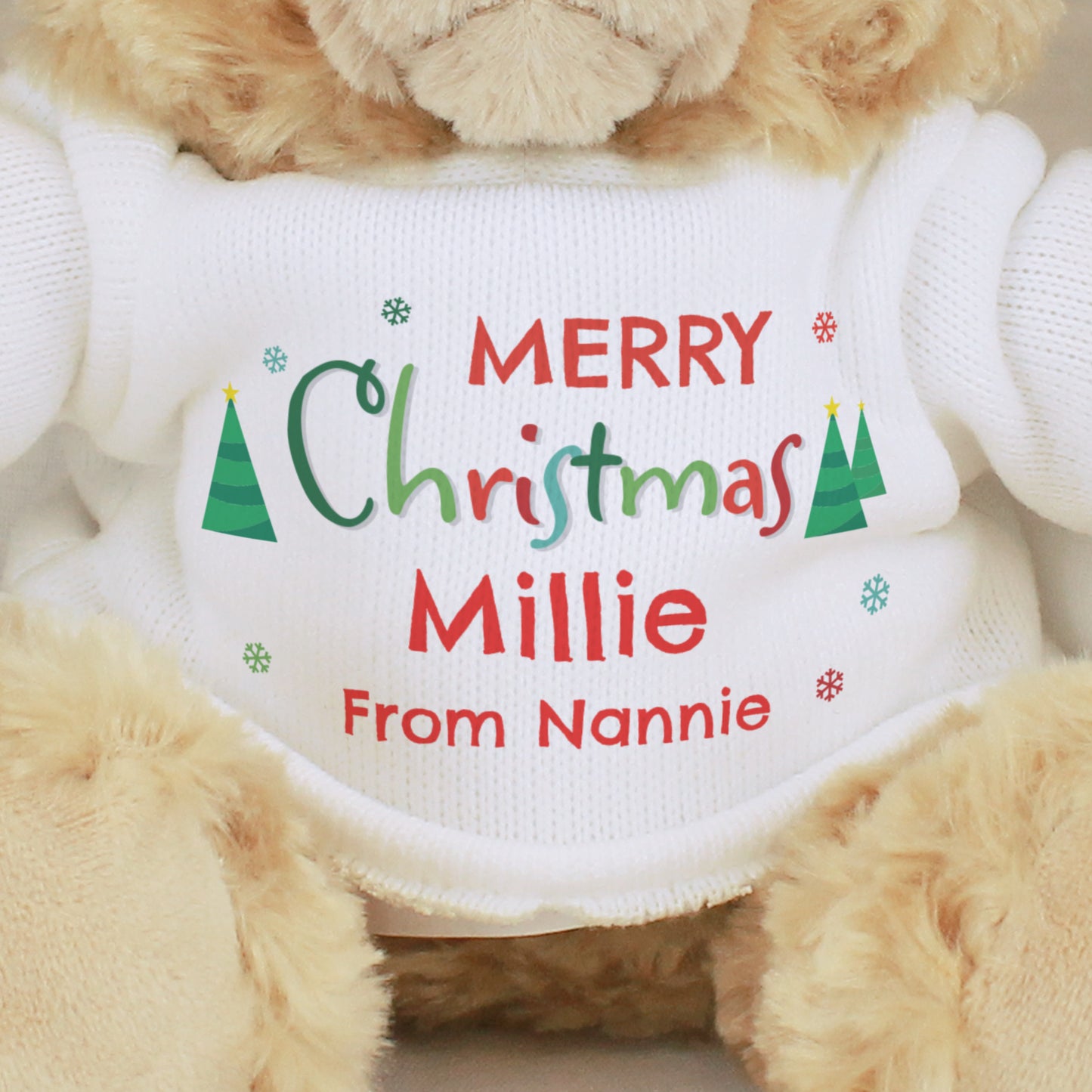 Personalised Merry Christmas Teddy Bear - image 3