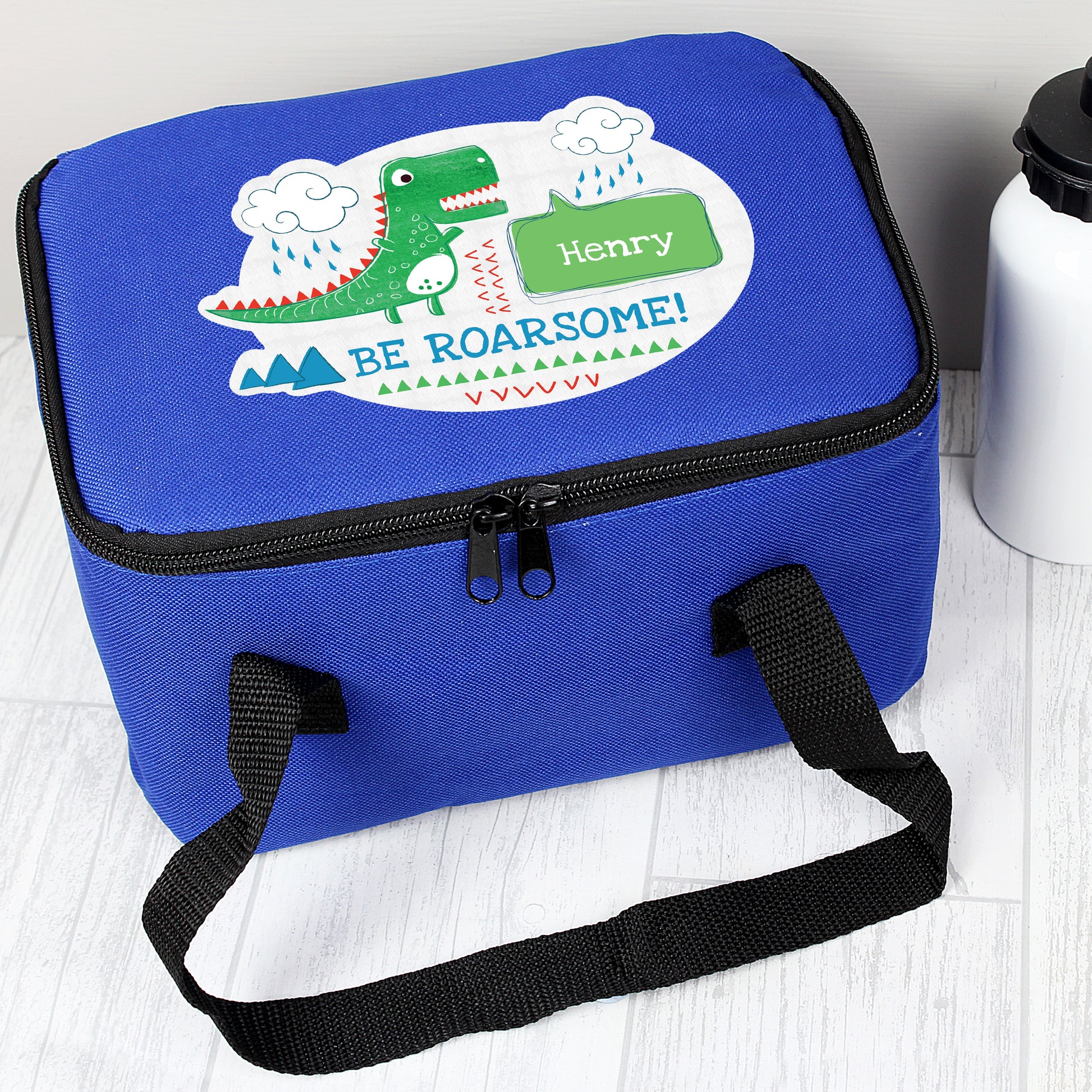 Personalised 'Be Roarsome' Dinosaur Lunch Bag from Heartfelt Gifts