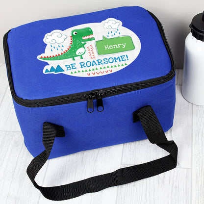 Personalised 'Be Roarsome' Dinosaur Lunch Bag from Heartfelt Gifts