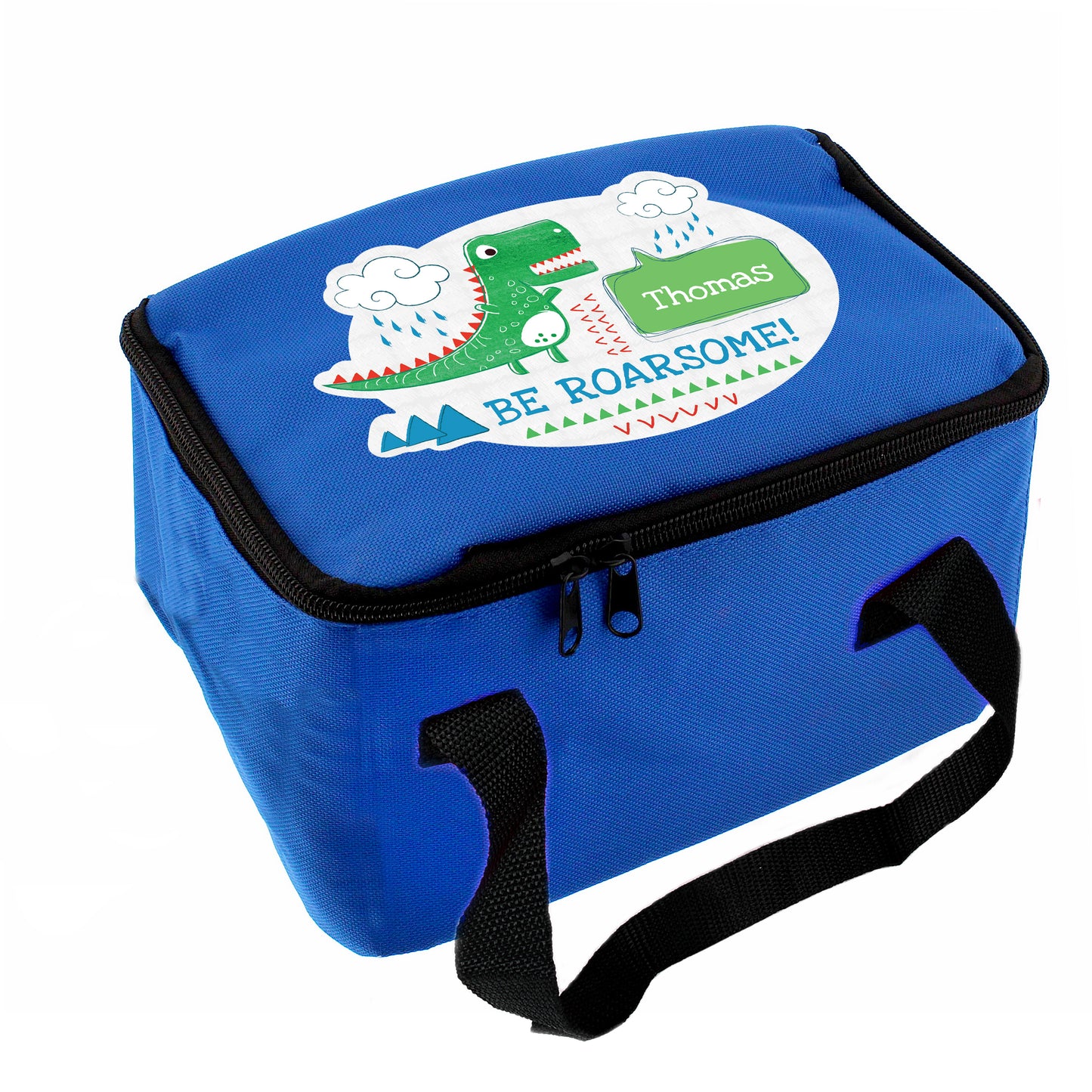 Personalised 'Be Roarsome' Dinosaur Lunch Bag - image 2