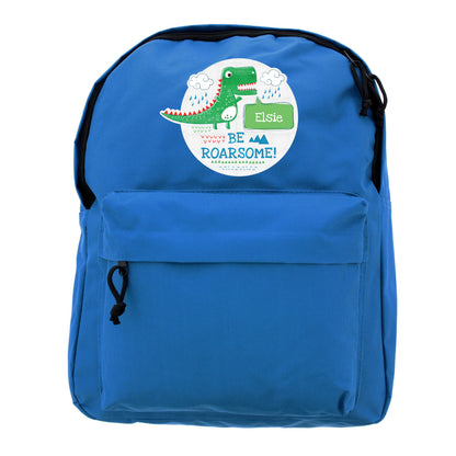 Personalised 'Be Roarsome' Dinosaur Backpack - image 2