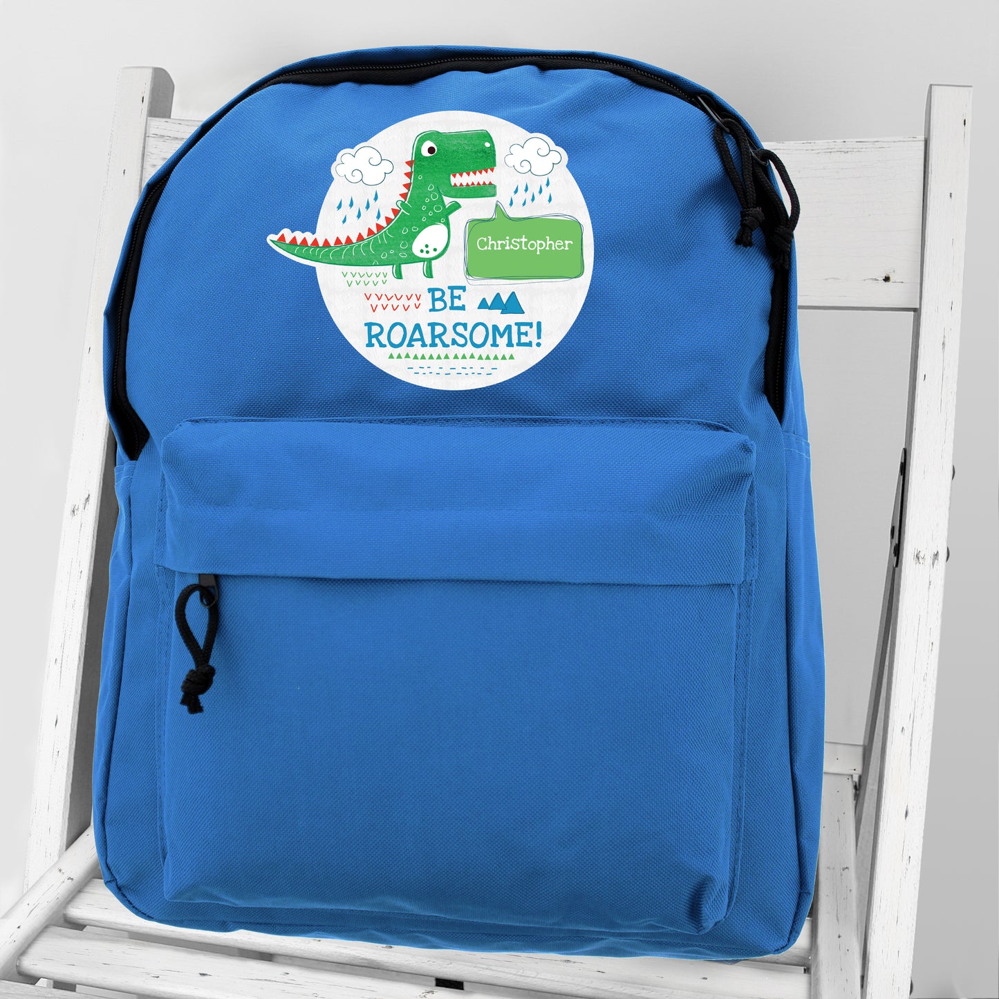 Personalised 'Be Roarsome' Dinosaur Backpack - image 3