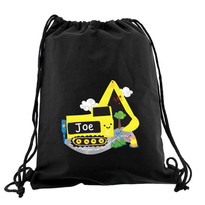 Personalised Digger Black Kit Bag - image 2
