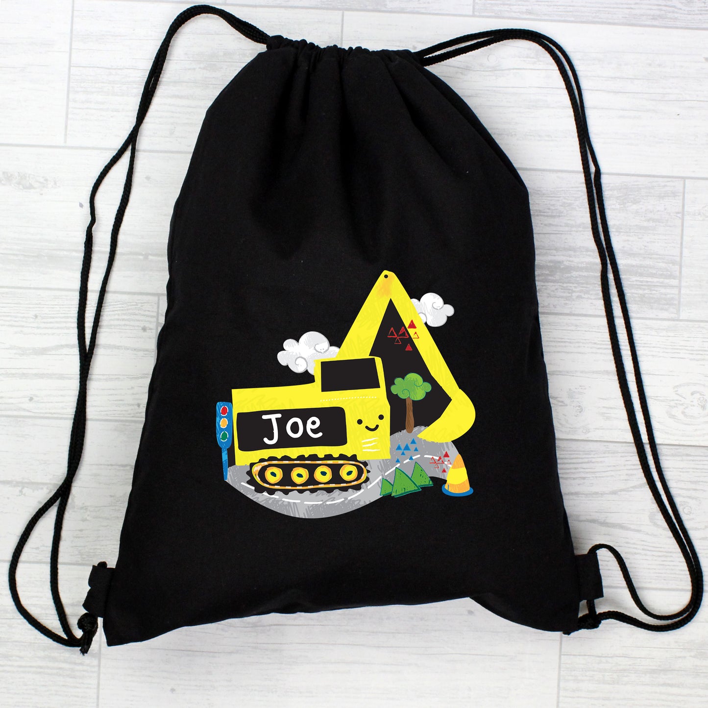 Personalised Digger Black Kit Bag - image 4