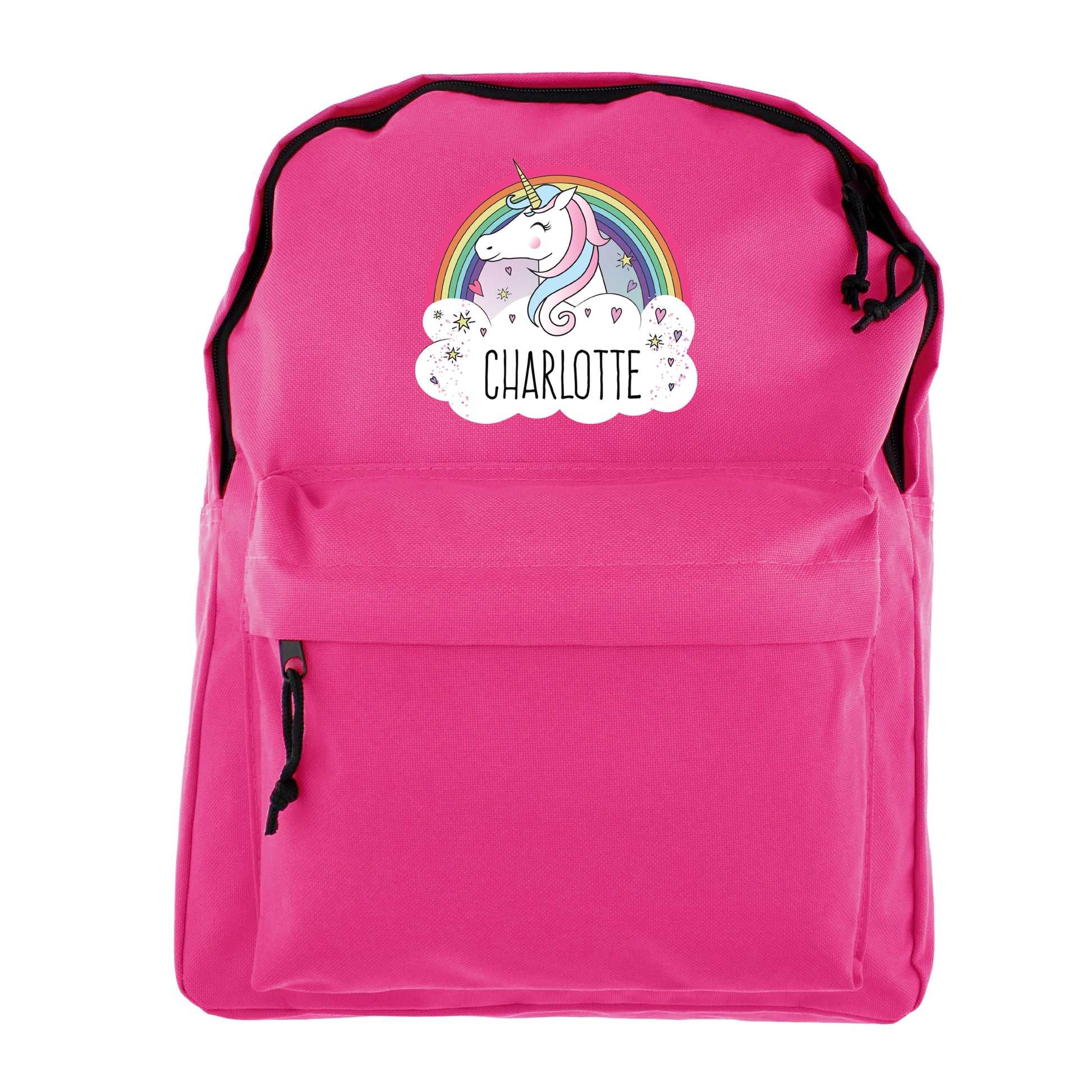 Personalised Unicorn Pink Backpack - image 2