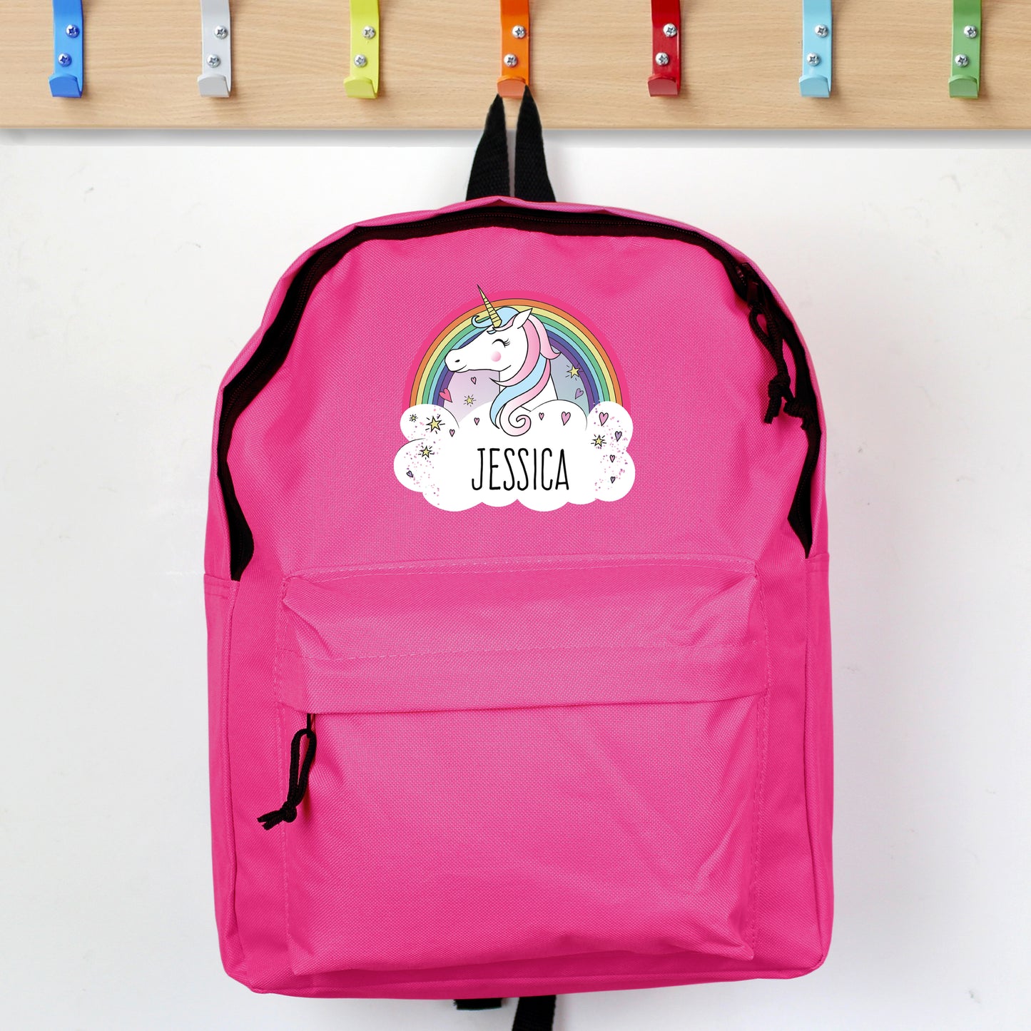 Personalised Unicorn Pink Backpack - image 4