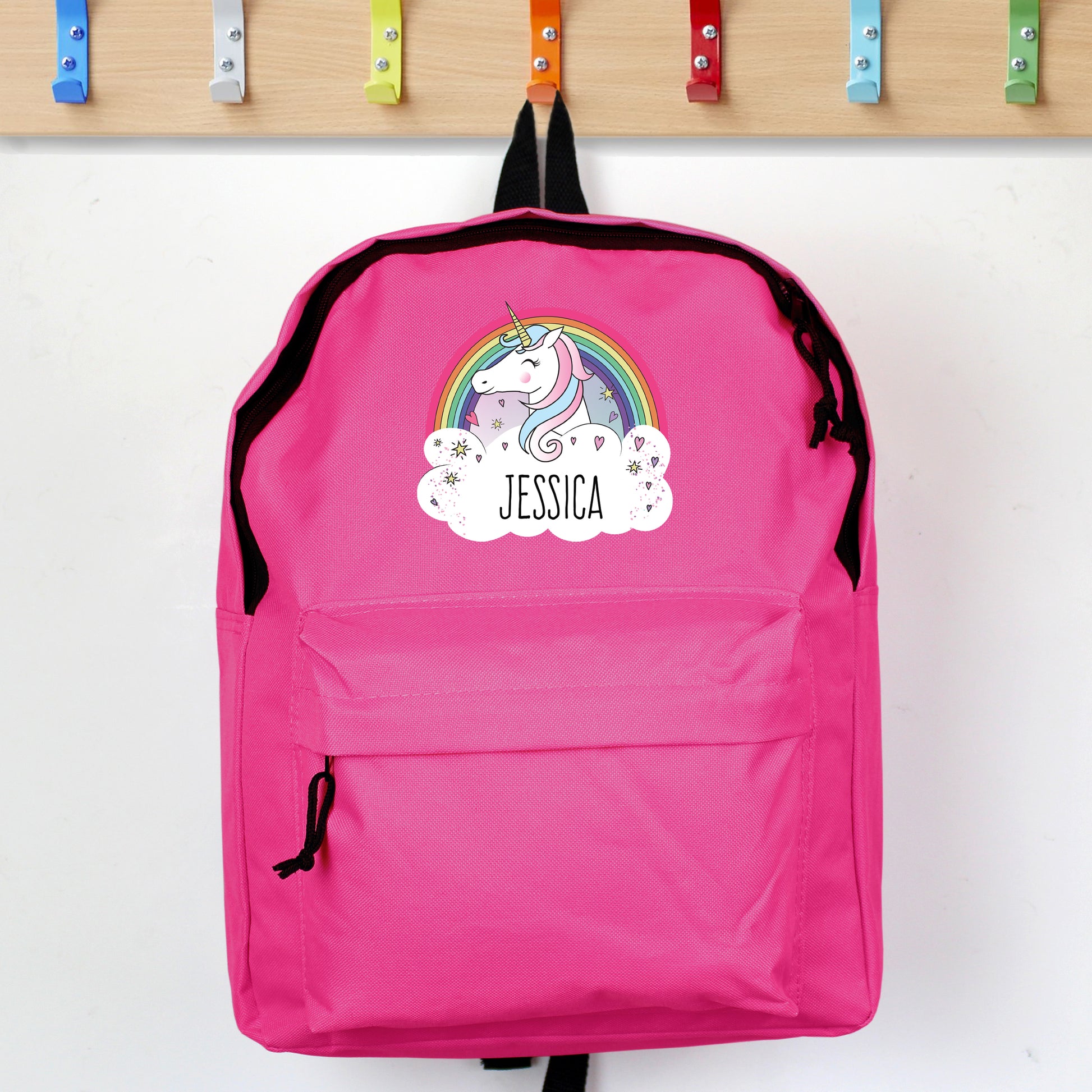 Personalised Unicorn Pink Backpack - image 4