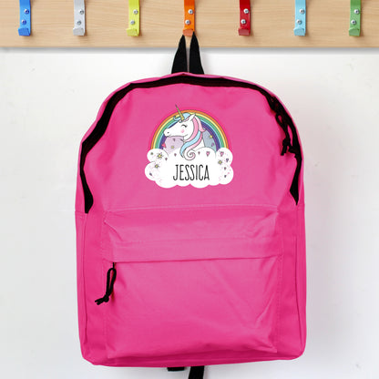 Personalised Unicorn Pink Backpack - image 4
