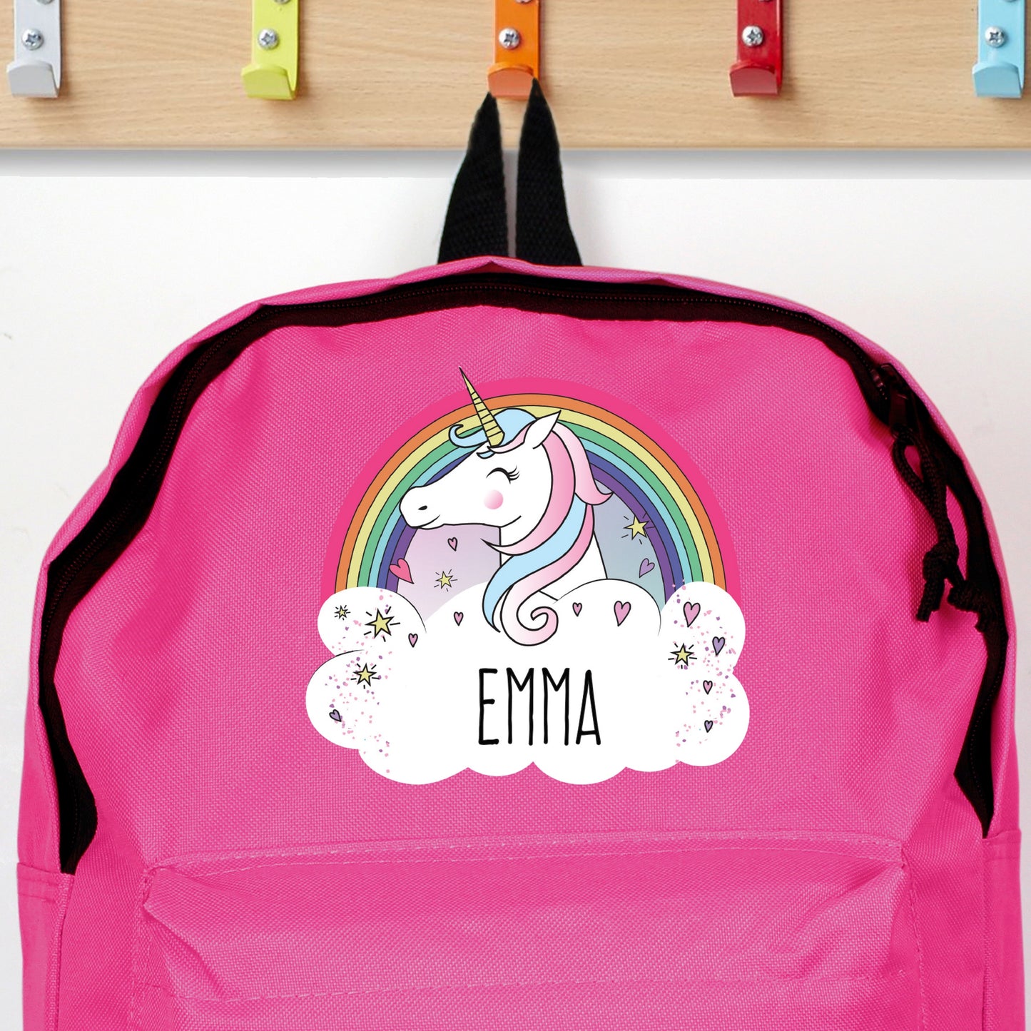 Personalised Unicorn Pink Backpack - image 7