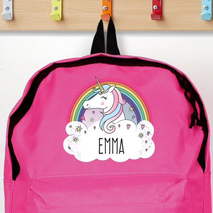 Personalised Unicorn Pink Backpack - image 7