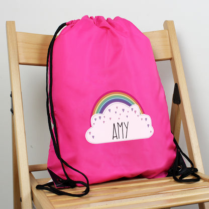 Personalised Rainbow Pink Kit Bag - image 3