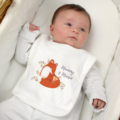 Personalised Mummy and Me Fox Bib from Heartfelt Gifts