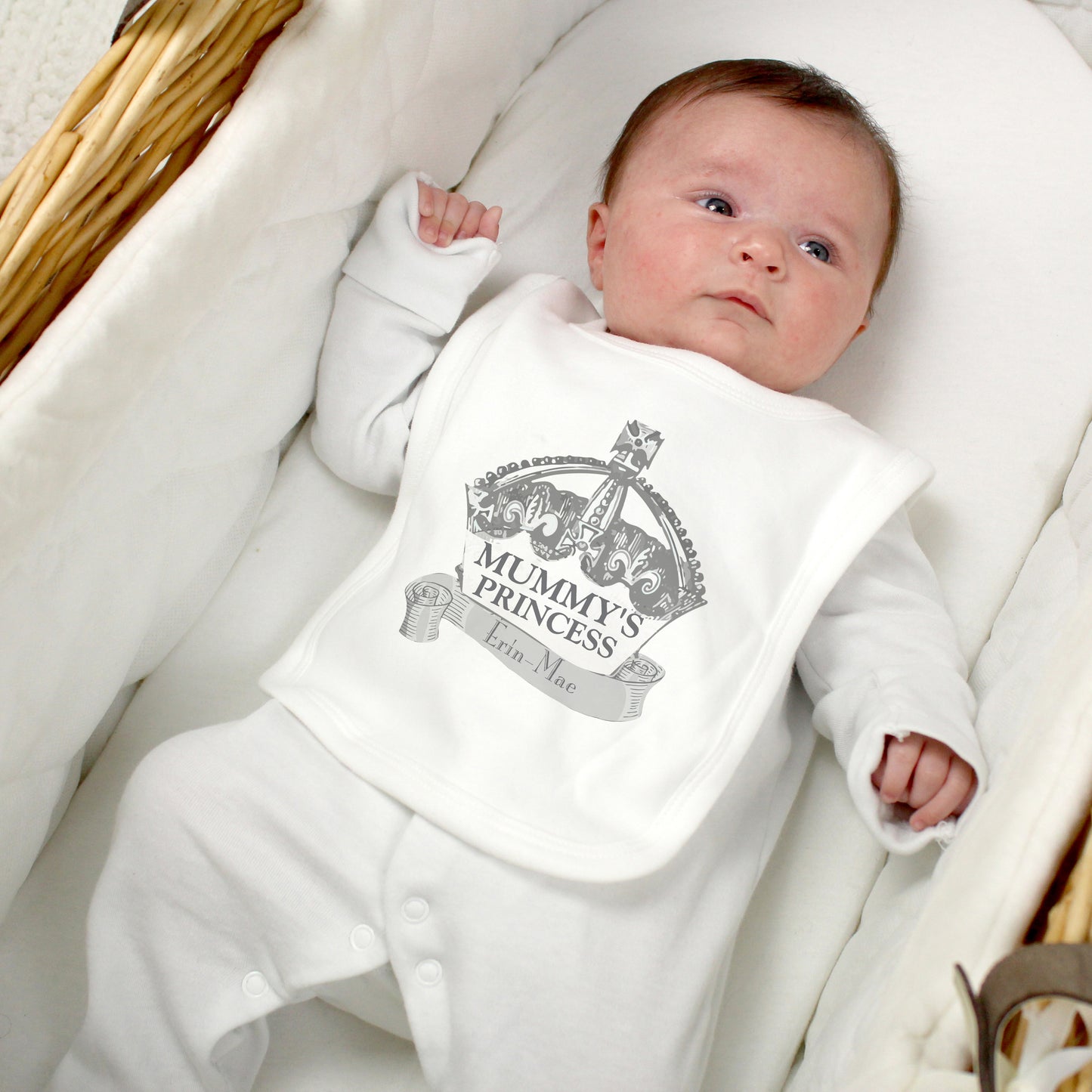 Personalised Royal Crown Bib - image 3