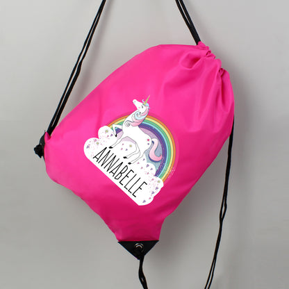 Personalised Unicorn Pink Kit Bag - image 4