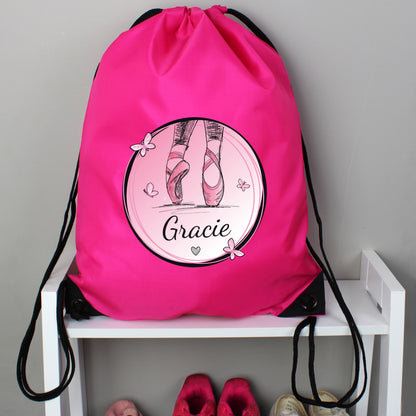 Personalised Ballet Pink Kit Bag from Heartfelt Gifts
