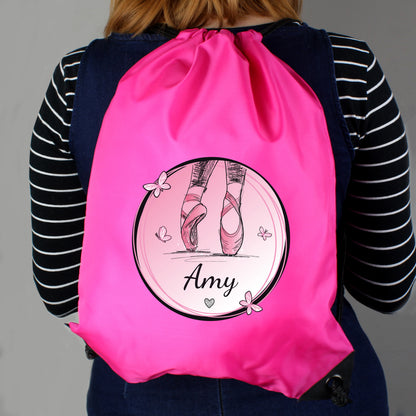 Personalised Ballet Pink Kit Bag - image 3