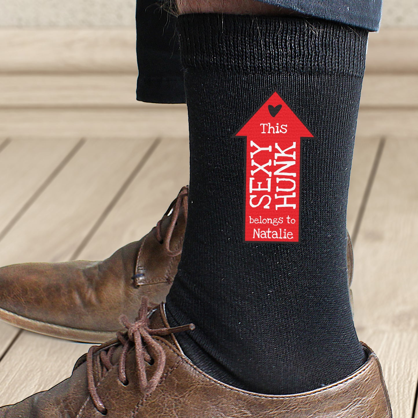Personalised Sexy Hunk Mens Socks from Heartfelt Gifts