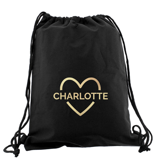 Personalised Gold Heart Kit Bag - image 2