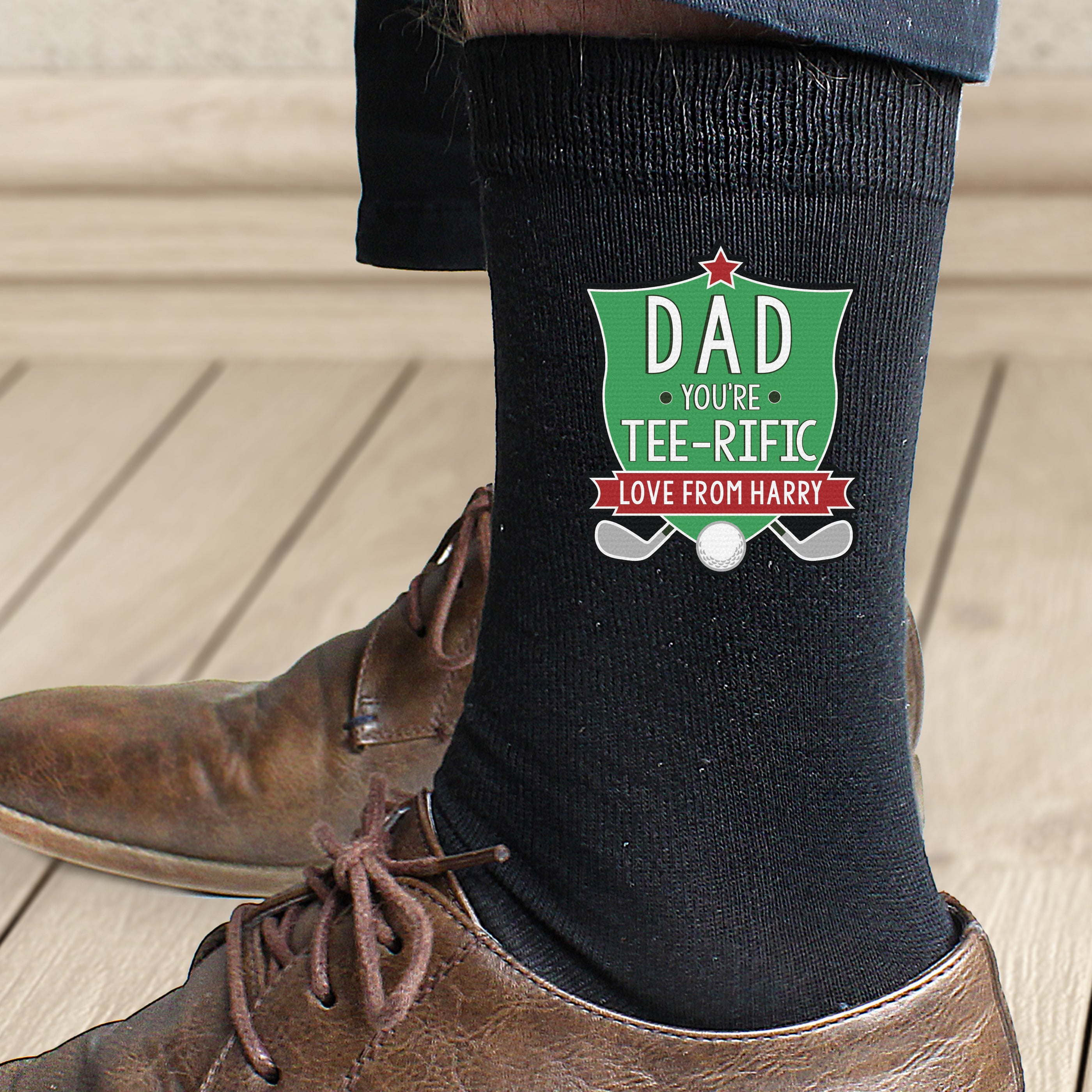 Personalised Tee-Rific Mens Socks from Heartfelt Gifts