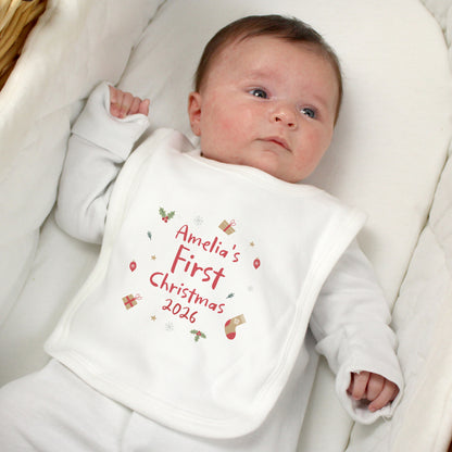 Personalised First Christmas Bib from Heartfelt Gifts
